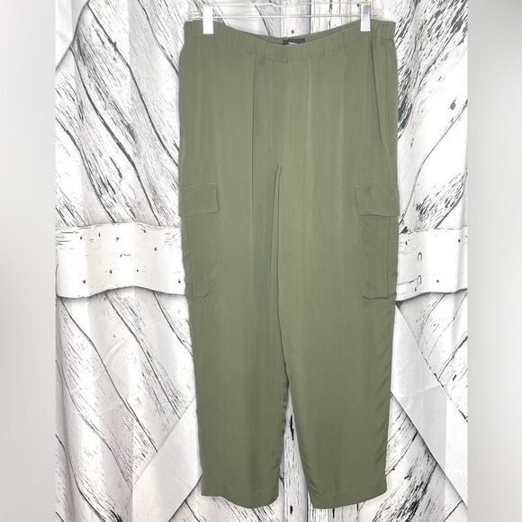 Theory Relaxed Fit Pull-On Pants Cargo Pockets L - Picture 2 of 6